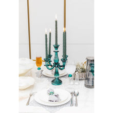 Charger l'image dans la galerie, CHANDELIER 5 FEUX TURQUOISE H35CM

