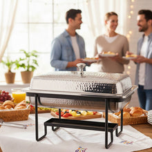 Charger l'image dans la galerie, Chafing dish rectangle martelé 4l 40cm
