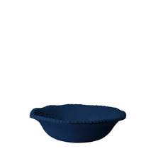 Charger l'image dans la galerie, Assiette creuse en mélamine bleue bord corde 20x20x5.5cm
