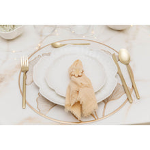 Charger l'image dans la galerie, Assiette plate en porcelaine blanche Florale 25.5cm

