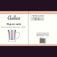 Charger l'image dans la galerie, Mug 400ml avec couvercle et filtre en inox
