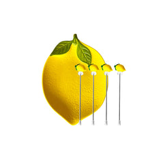 Charger l'image dans la galerie, Plateau avec 4 piques apéritifs citron
