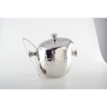 Charger l'image dans la galerie, Seau à glaçons argent double paroi avec pince 16x16x18cm
