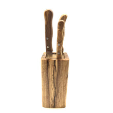 Charger l'image dans la galerie, Bloc à couteaux DESIGN en bois d'olivier
