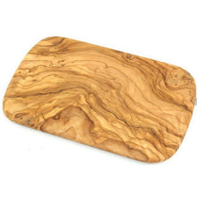 Charger l'image dans la galerie, Lot de 6 planches à petit-déjeuner env.22 x 14 cm en bois d'olivier
