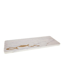 Charger l'image dans la galerie, Plateau à fromage en marbre poisson doré 40x15.5x1.5cm
