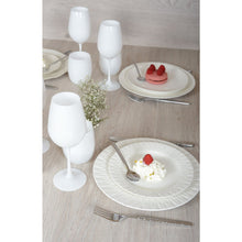 Charger l'image dans la galerie, Assiette plate blanche Lilia 26.5x26.5x2.3cm
