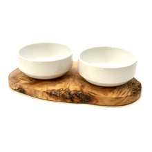 Charger l'image dans la galerie, Station d'alimentation RUSTY 2x bol en porcelaine 0,4 litres
