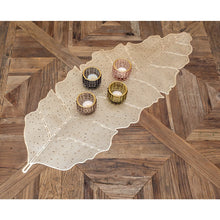 Charger l'image dans la galerie, Chemin de table feuille dorée 90x34cm
