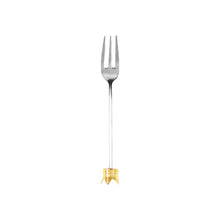 Charger l'image dans la galerie, Fourchettes à dessert couronne dorée - lot de 4
