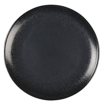 Charger l'image dans la galerie, Assiette plate noire avec éclat 27cm
