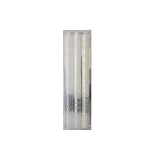 Charger l'image dans la galerie, Bougies flambeau décor argent - lot de 3
