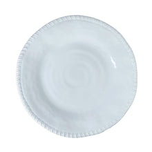 Charger l'image dans la galerie, Assiette plate en mélamine blanche bord corde 28x28x2.5cm
