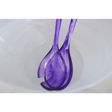 Charger l'image dans la galerie, Couverts à salade en résine violet
