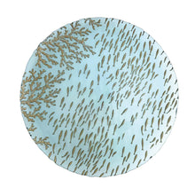 Charger l'image dans la galerie, Assiette de présentation bleue mer 33x33x3cm
