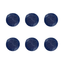 Charger l'image dans la galerie, Dessous de verre perle bleu foncé - lot de 6
