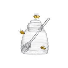 Charger l'image dans la galerie, Pot à miel abeille en verre 500ml
