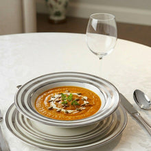 Charger l'image dans la galerie, Assiette creuse triple filet argent 23cm
