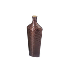 Charger l'image dans la galerie, Vase marron en aluminium 17x8x40.5cm

