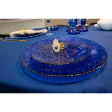 Charger l'image dans la galerie, Assiette à dessert bleu constellation 21x21x2cm
