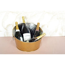 Charger l'image dans la galerie, Seau à champagne doré martelé 38cm
